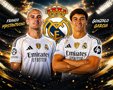 Gonzalo và Mastantuono đều không thể cạnh tranh được vị trí tại Real