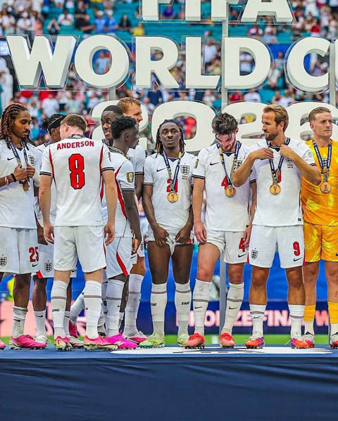 Anh giành HCĐ World Cup 2026 - Ảnh: @mygtvsports