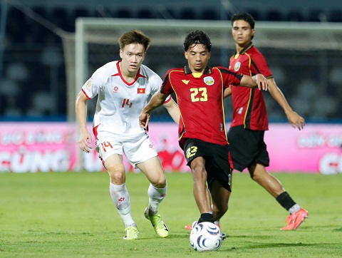 Timor Leste không thể cản được sức mạnh của Việt Nam - Ảnh: Anh  Khoa 