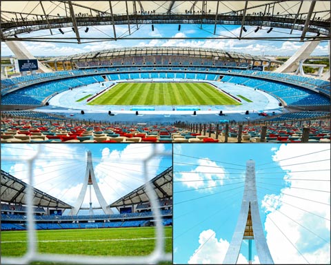 Sân vận động Morodok Techo trước giờ G. Ảnh- Cambodian Premier League