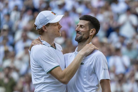 Sinner đánh bại Djokovic ở bán kết Wimbledon trong hai mùa giải liên tiếp. Ảnh: ATP