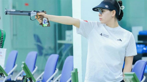 Trịnh Thu Vinh dừng bước ở vòng loại Cúp bắn súng thế giới 2026