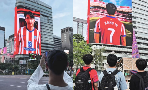 Sự xuất hiện của Lee Kang-in sẽ giúp Atletico chinh phục thị trường Hàn Quốc - Ảnh: Atletico Madrid