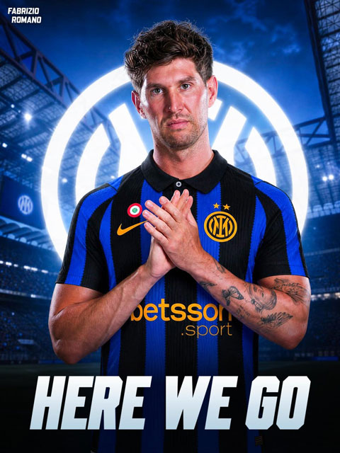 Stones đạt thỏa thuận gia nhập Inter - Ảnh: Fabrizio Romano