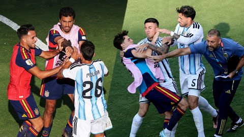 Các cầu thủ Argentina tham gia ẩu đả như Molina, Almada và Paredes có nguy cơ bị cấm thi đấu tại World Cup 2030