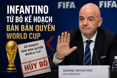 Infantino buộc phải từ bỏ kế hoạch táo bạo của mình