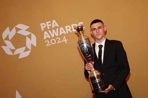 Phil Foden được Hiệp hội Cầu thủ Chuyên nghiệp Anh (PFA) bầu chọn là Cầu thủ xuất sắc nhất năm 2024