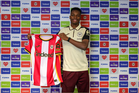 Sangre mới gia nhập Brentford với mức phí kỷ lục của CLB