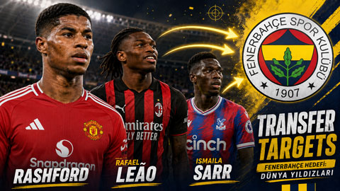 Rashford là 1 trong 3 mục tiêu của Fenerbahce