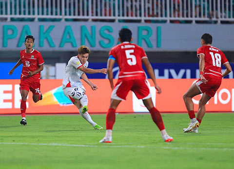 Indonesia để thua 0-3 trước ĐT Việt Nam ngay trên sân nhà. Ảnh: Đức Cường