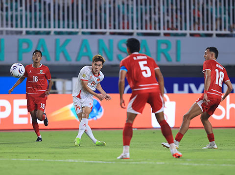 Trận thua 0-3 trước Việt Nam trở thành trận thua đậm nhất trên sân nhà của Indonesia trong lịch sử AFF Cup. Ảnh: Đức Cường