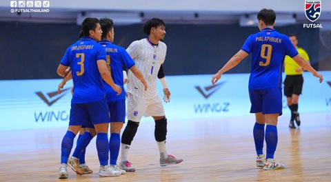 Thái Lan đã dẫn 3-0 trong hiệp 1. Ảnh - Changsuek