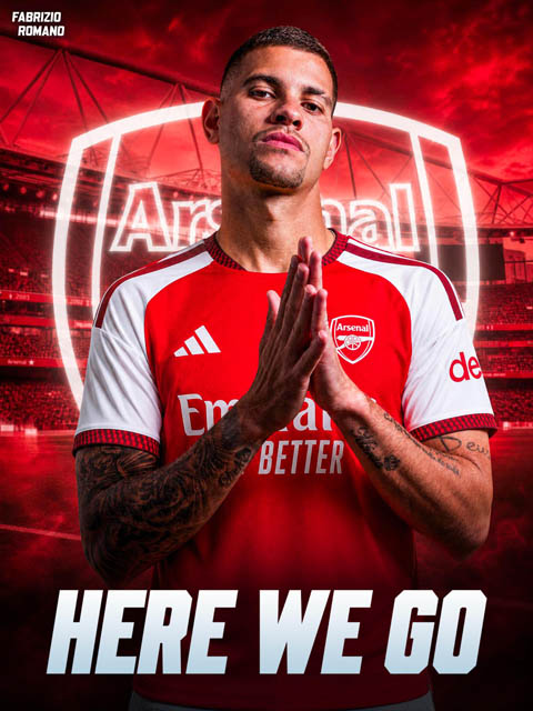 Bruno Guimaraes sẽ gia nhập Arsenal