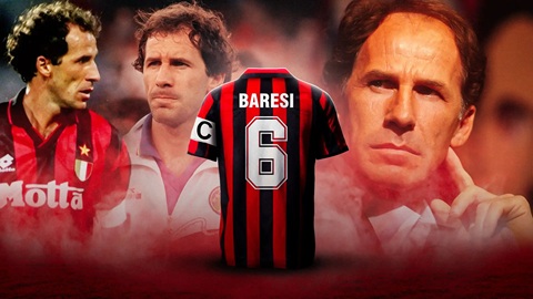 Francco Baresi (1960 - 2026) và chiếc áo số 6 huyền thoại ở Milan