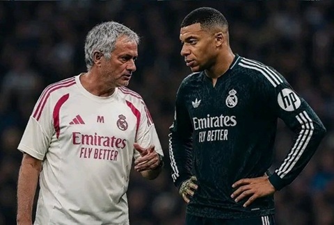 Mbappe tiếp tục là đầu tàu của Real Madrid dưới thời tân HLV Jose Mourinho