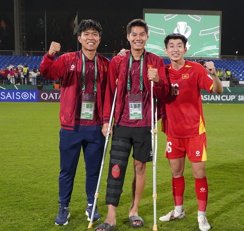 Chấn thương của Hiểu Minh gặp tại giải vô địch U23 châu Á 2026. Ảnh: Anh Khoa