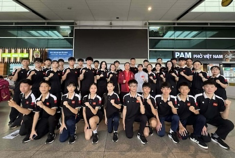 Tổ quyền của Taekwondo Việt nam sang Hàn quốc thi đấu. Ảnh: Thanh Huy 
