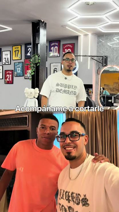  Mbappe và thợ cắt tóc Soherbarber