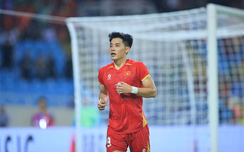 Đình Bắc vươn lên dẫn đầu danh sách ghi bàn ở AFF Cup 2026 - Ảnh: Minh Tuấn 