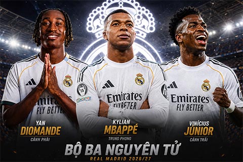 Bộ ba "nguyên tử" trên hàng công của Real hình thành
