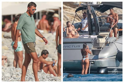 Rodri hiện đang nghỉ mát ở Ibiza