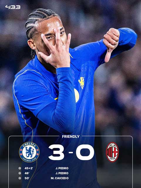 Chelsea đánh bại Milan với tỷ số 3-0