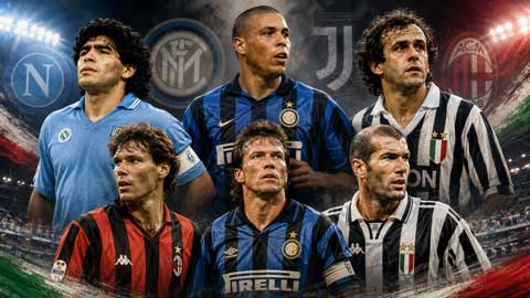 Serie A từng rất giàu có và luôn chiêu mộ những ngôi sao nổi tiếng nhất cũng như đắt nhất