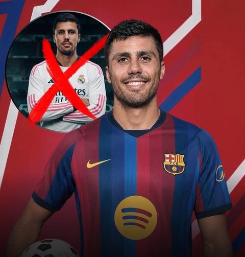Rodri chuyển hướng sang Barca dù tưởng chừng đã đạt thỏa thuận với Real Madrid. Ảnh: Instagram
