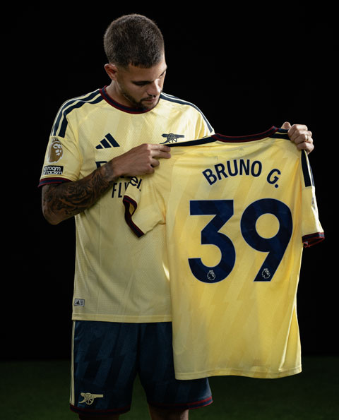 Bruno Guimaraes vẫn chọn áo số 39 tại Arsenal - Ảnh: @Arsenal