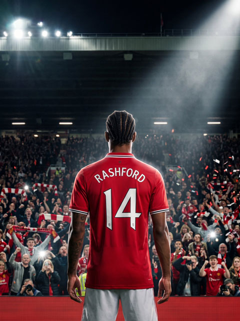 Rashford sẽ khoác áo số 14 tại MU mùa tới - Ảnh: Fabrizio Romano