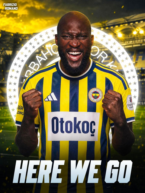 Romelu Lukaku chuẩn bị gia nhập Fenerbahce - Ảnh: Fabrizio Romano