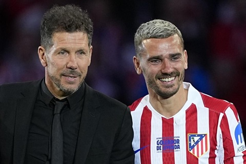 Simeone đã có những năm tháng gắn bó với người học trò cưng Griezmann