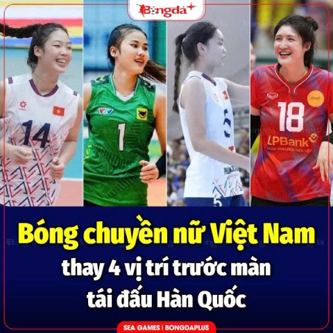 Quỳnh Hương, Ánh Thảo, Trà My và Lưu Thị Huệ được kỳ vọng sẽ tạo nên bất ngờ trước Hàn Quốc