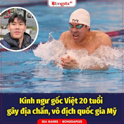 Watson Nguyễn đang hoàn thành thủ tục để tham dự môn bơi tại Đại hội thể thao toàn quốc lần thứ X-2026
