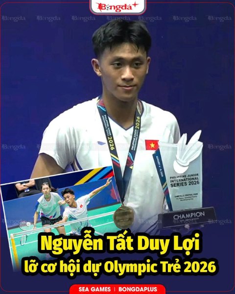 Duy Lợi giành chức vô địch đơn nam tại Philippines Junior International 2026 Ảnh: Badminton in Vietnam