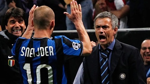 Wesley Sneijder đã giúp Inter của Mourinho giành "cú ăn ba" lịch sử