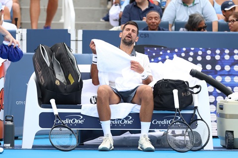 Djokovic sa sút thể lực nhanh chóng ở trận đấu với Tirante