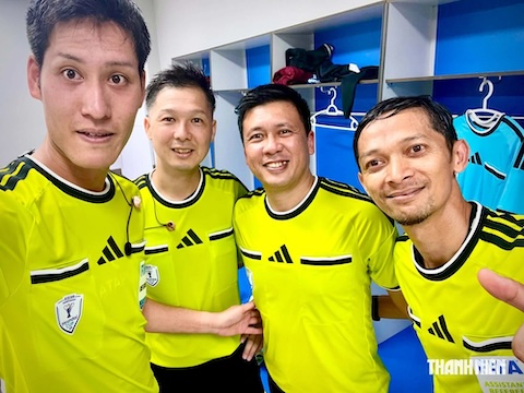 Trọng tài Yusuke Ohashi trong một trận đấu ở bảng B AFF Cup 2026
