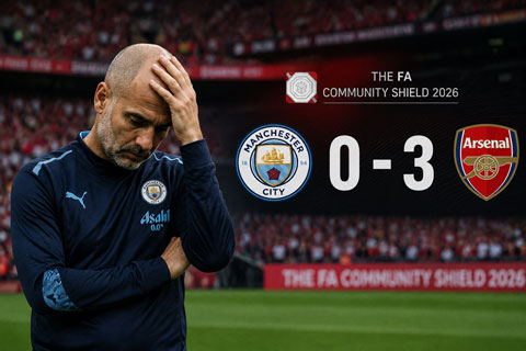 Maresca bất lực nhìn Man City thua đau Arsenal ở Siêu Cúp Anh