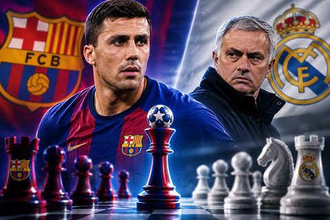 Đối đầu với HLV lão làng như Mourinho là thử thách thực sự cho Rodri và Barca