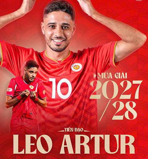 CLB Công an Hà Nội gia hạn hợp đồng với tiền đạo Leo Artur đến hết mùa giải 2027/28