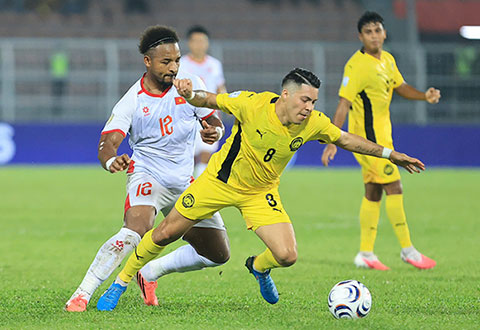 Việt Nam được dự đoán sẽ tiếp tục đánh bại Malaysia để vào chung kết AFF Cup 2026 - Ảnh: Đức Cường
