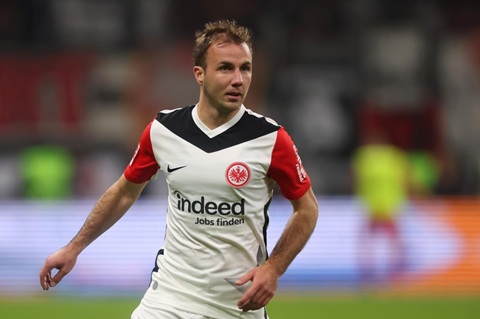 Mario Gotze hiện khoác áo Frankfurt tại Bundesliga