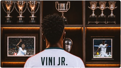 Ở tuổi 26, Vinicius giờ là một trong những chứng nhân hiếm hoi của thời Real Madrid thống trị châu Âu. Ảnh: Marca