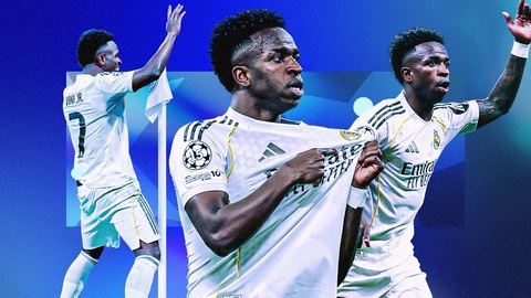 Vinicius đã có 5 mùa liên tiếp ghi từ 20 bàn trở lên cho Real Madrid. Ảnh: Goal