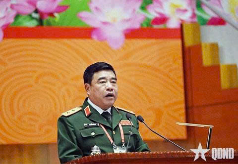 Trung tướng Nguyễn Bá Lực, Phó tổng Tham mưu trưởng, Trưởng ban tổ chức phát biểu khai mạc