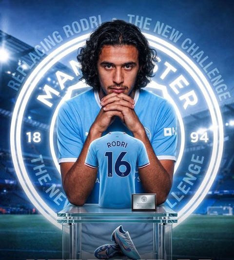 Bouaddi sẽ phải gánh nhiệm vụ thay thế Rodri tại Man City