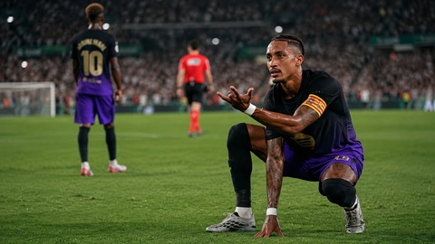 Raphinha ăn mừng theo phong cách người nhện ở trận thắng Elche (5-0)