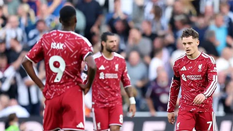 Liverpool vất vả có điểm tại Newcastle trong ngày thi đấu nhạt nhòa của cặp đôi bom tấn Isak và Wirtz