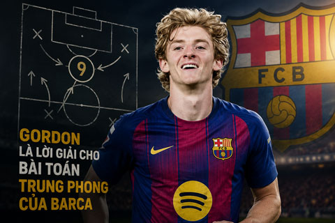Gordon có thể là lời giải cho bài toán thiếu trung phong của Barca